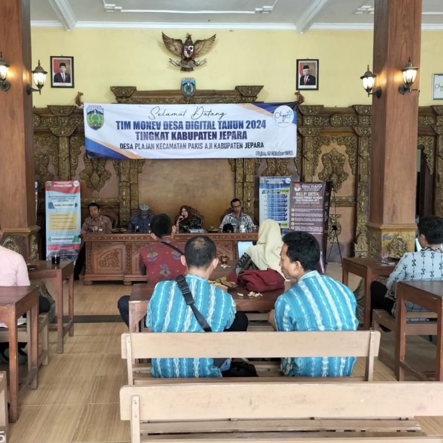 Monitoring dan Evaluasi Desa Digital Tahun 2024 Tingkat Kabupaten Jepara di Desa Plajan